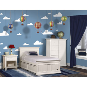 Napoli Twin Panel Bed by Evolur
