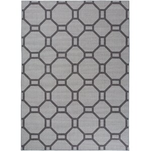 Walmsley Geometric Gray Area Rug