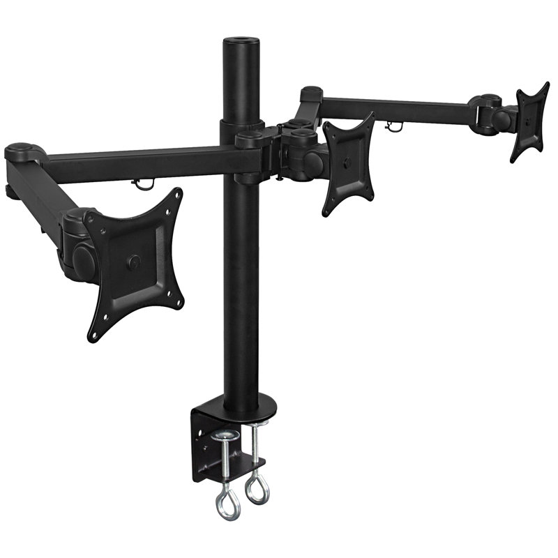 Mount It Triple Monitor Desk Mount With Two Articulating Arms