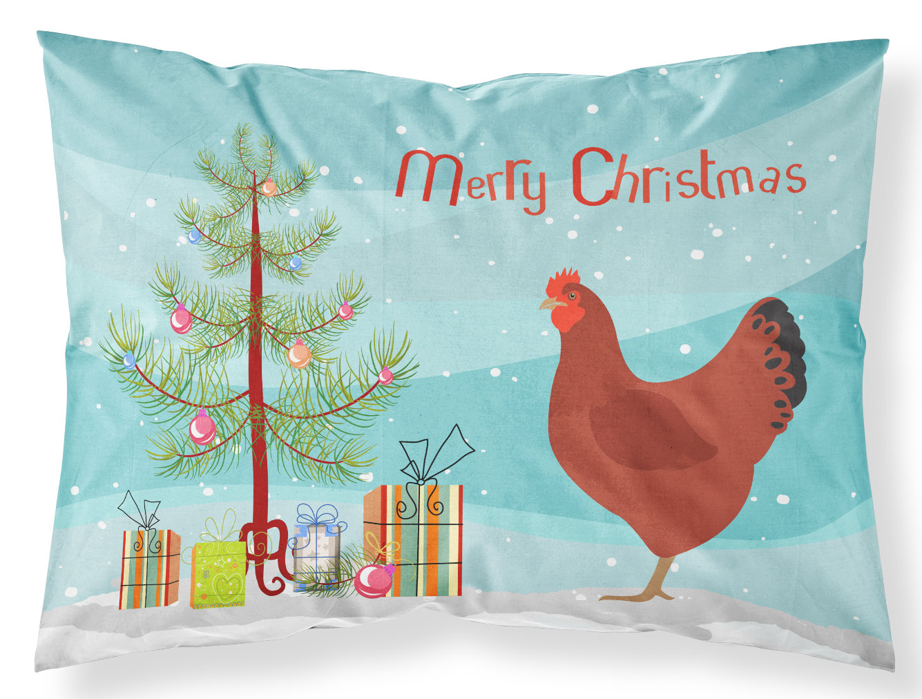 East Urban Home Chicken Christmas Pillowcase Wayfair
