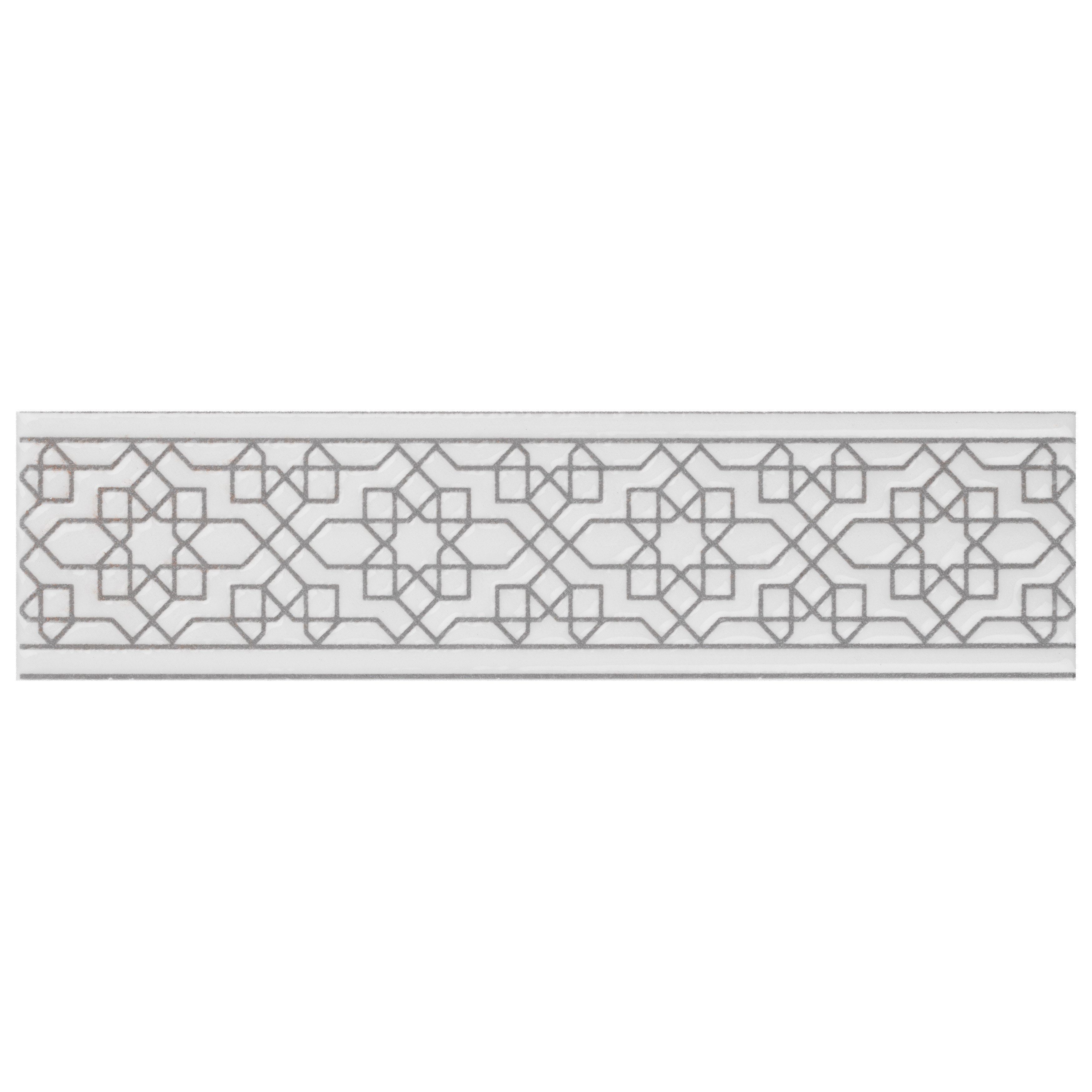 Elitetile Hispalis 2 X 7 88 Ceramic Listello Tile In White Wayfair Ceramic Listello Tile In White