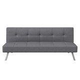 Twin 66.1" Wide Tufted Back Convertible Sofa