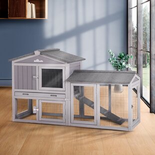 Deluxe Wooden Chicken Coop Hen House Poultry Rabbit Pet Hutch Cage 0319 Nature 