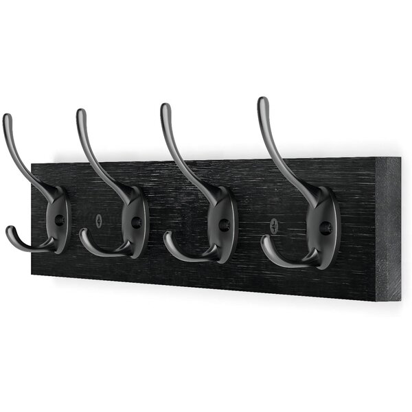 Wall Mounted Hook Supplies Key Holders With 3 Hooks Metal Iron Clothes Hanger