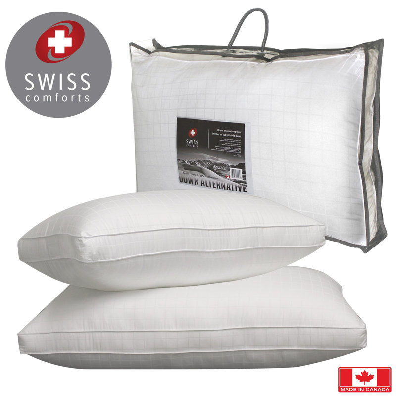 Swiss Comforts Goose Down Alternative Pillow Reviews Wayfair