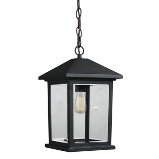 Leroy Contemporary 1-Light Outdoor Hanging Lantern 17 Stories Fashion and beautiful backpack