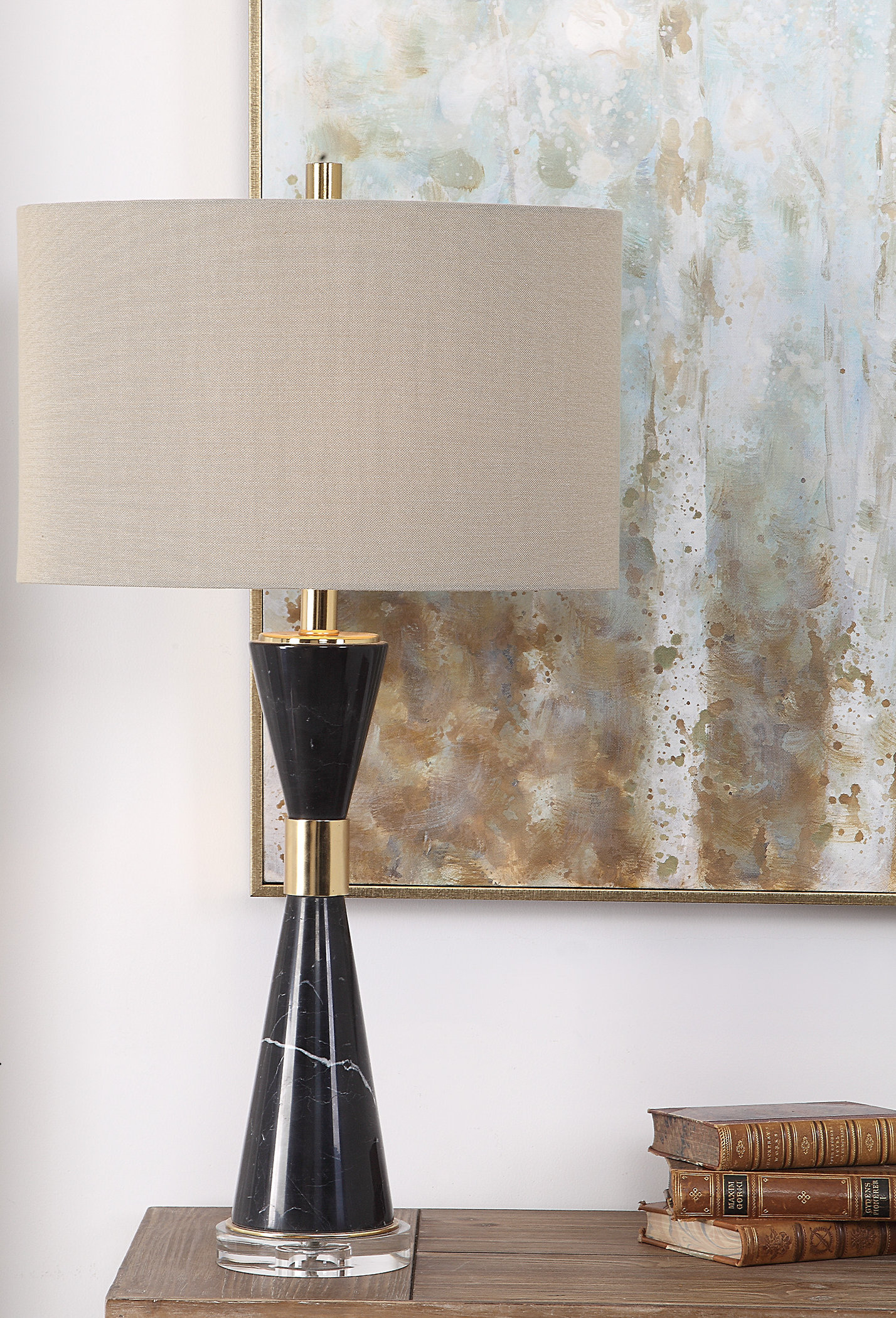 marble table light