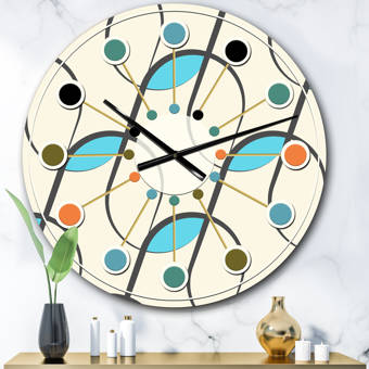 Orren Ellis Oversized Donata Wall Clock Wayfair