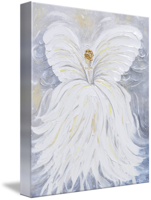 Red Barrel Studio Her Angel Acrylic Painting Print On Wrapped