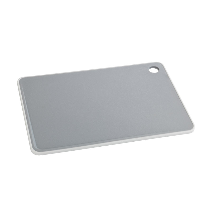 black plastic chopping board