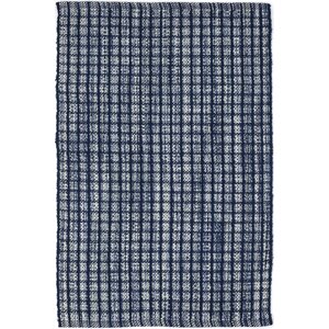 Hand-Woven Blue Indoor/Outdoor Area Rug