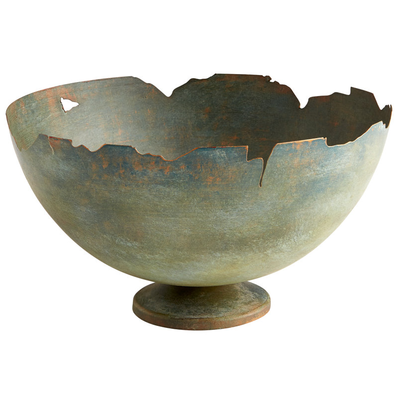 Cyan Design Farmhouse Metal Decorative Bowl In Patina Perigold