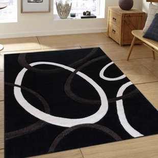 Rugs With Circle Patterns Wayfair Circle Black Area Rug