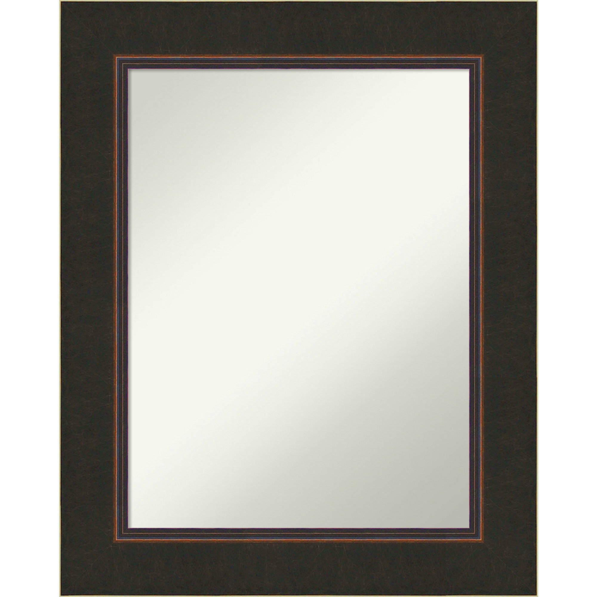 Red Barrel Studio® Wood Framed Wall Mounted Accent Mirror in Bronze