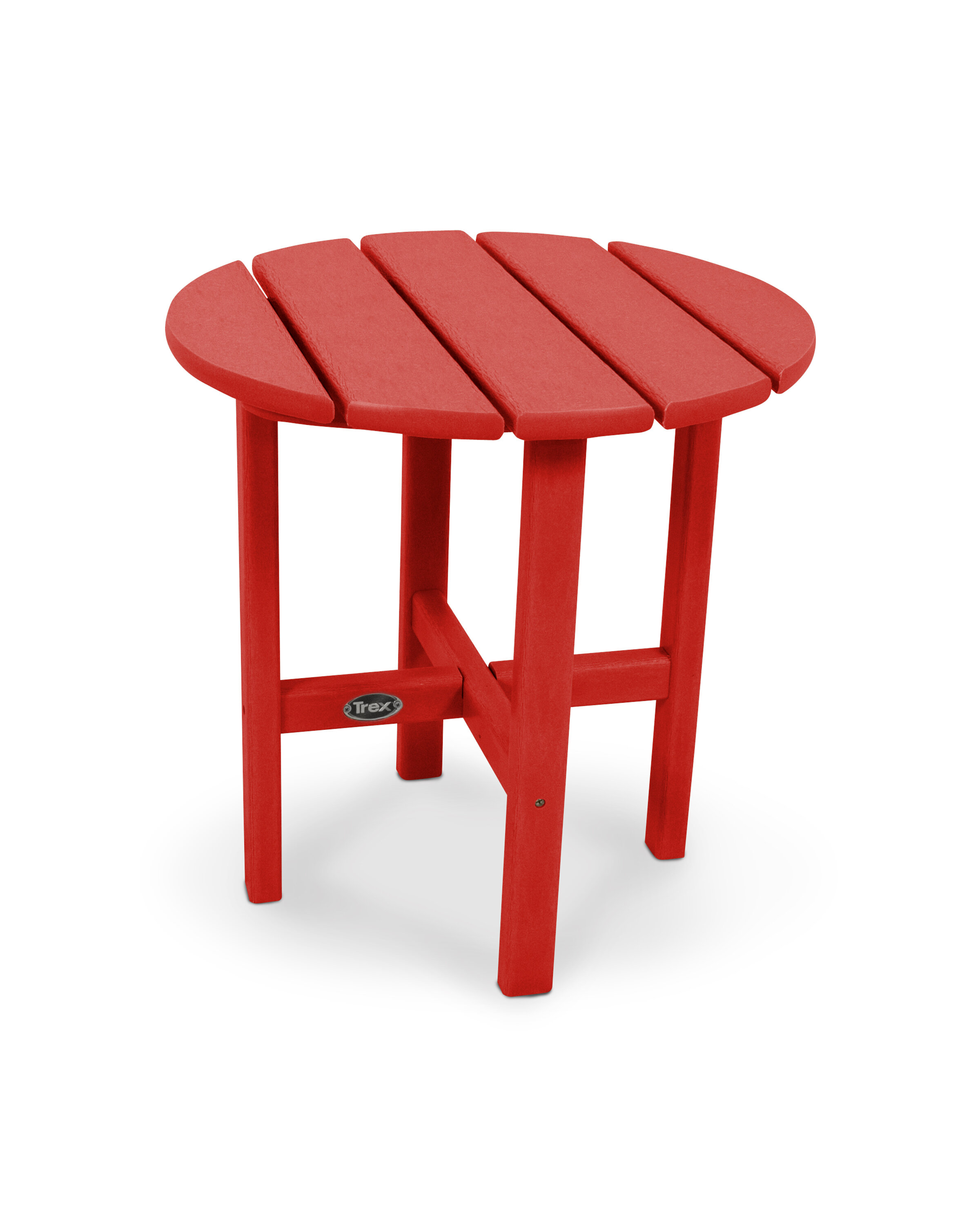 red side table outdoor