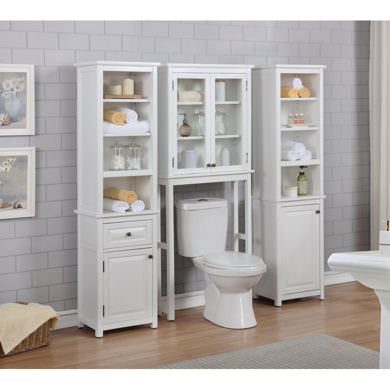 Highland Dunes Carruthers 27 W X 66 H Over The Toilet Storage Reviews Wayfair