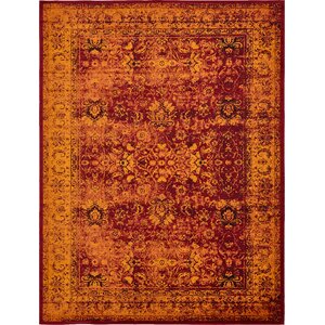 Yareli Red/Orange Area Rug