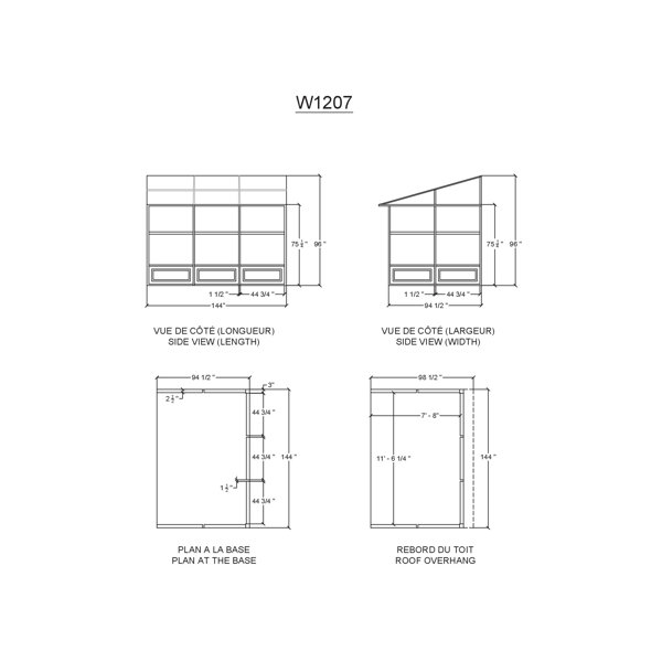 Florence 12 Ft. W x 8 Ft. D Aluminum Patio Gazebo