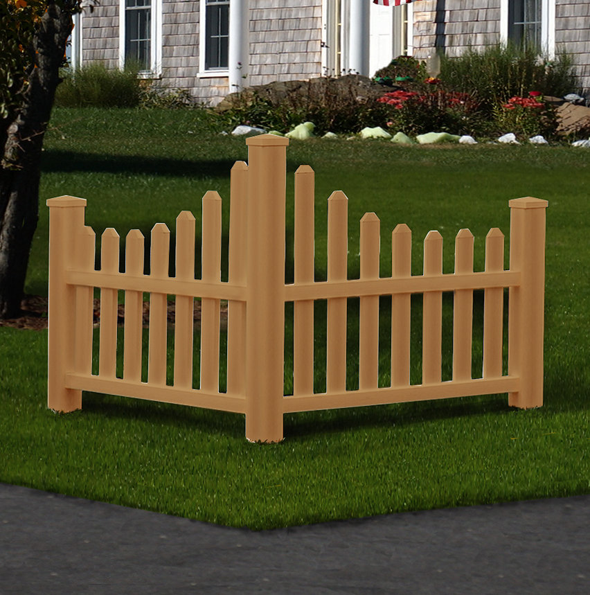 New England Arbors 2 5 Ft H X 4 W Country Fence Panel Wayfair H X 4 Ft W Country Fence Panel