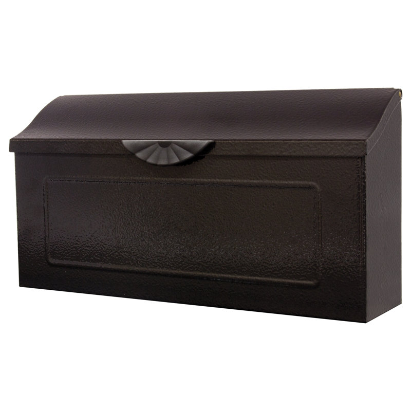 Gibraltar Mailboxes Amboy Medium Horizontal Steel Wall Mount Mailbox Black Reviews Wayfair