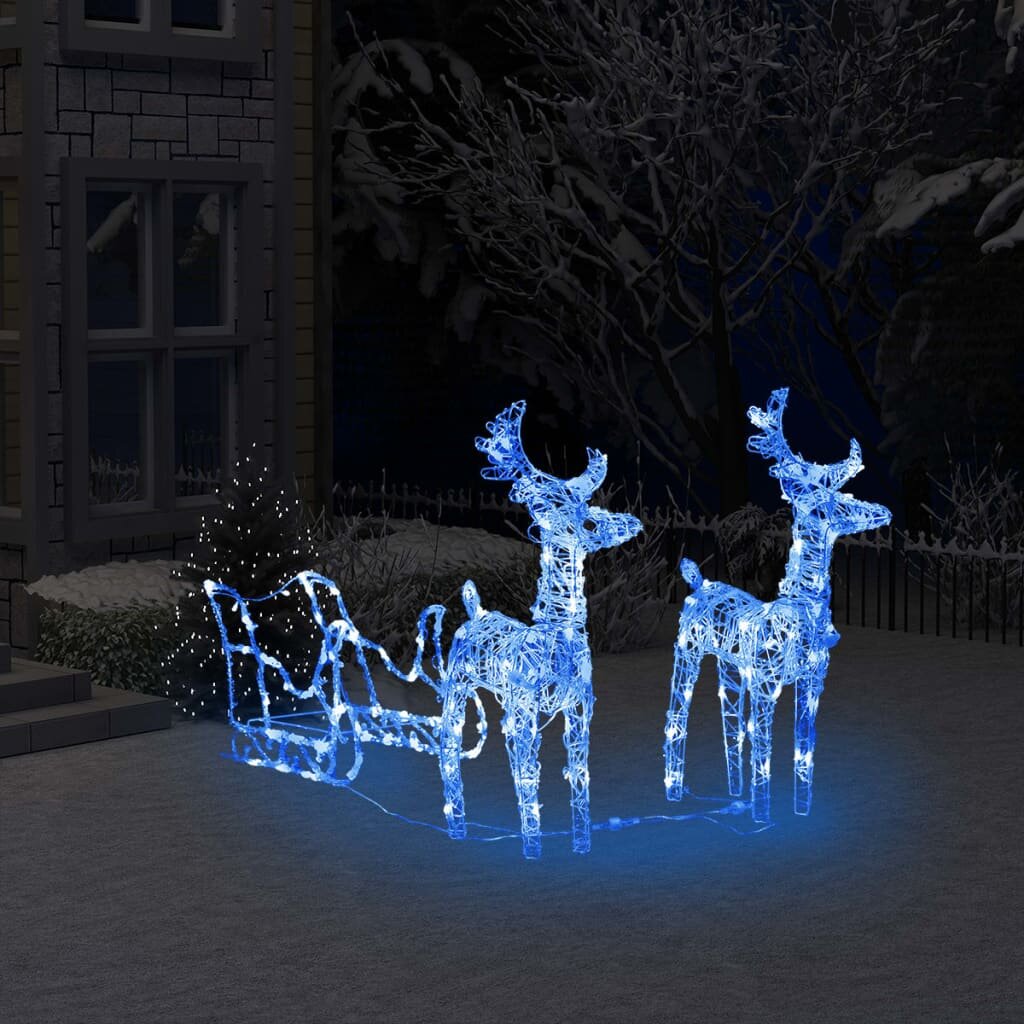 light up reindeer and sleigh