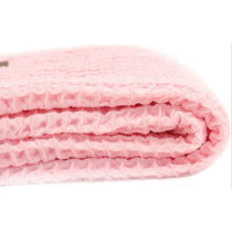 100% Cotton Waffle Weave Thermal Receiving Baby Blanket by American Baby Co 