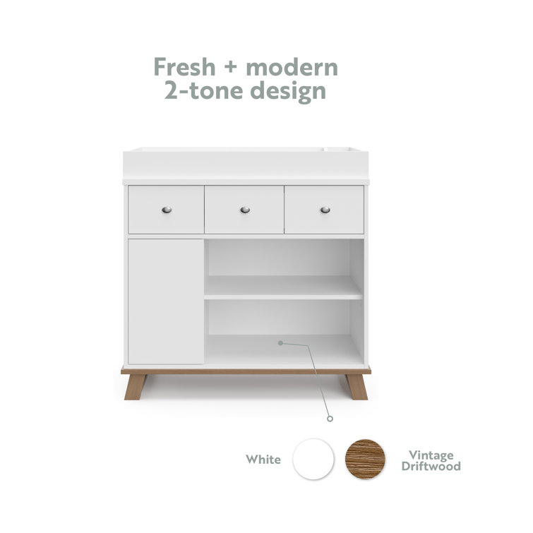 storkcraft changing table topper