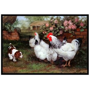 Chickens, Hens and Puppy Doormat