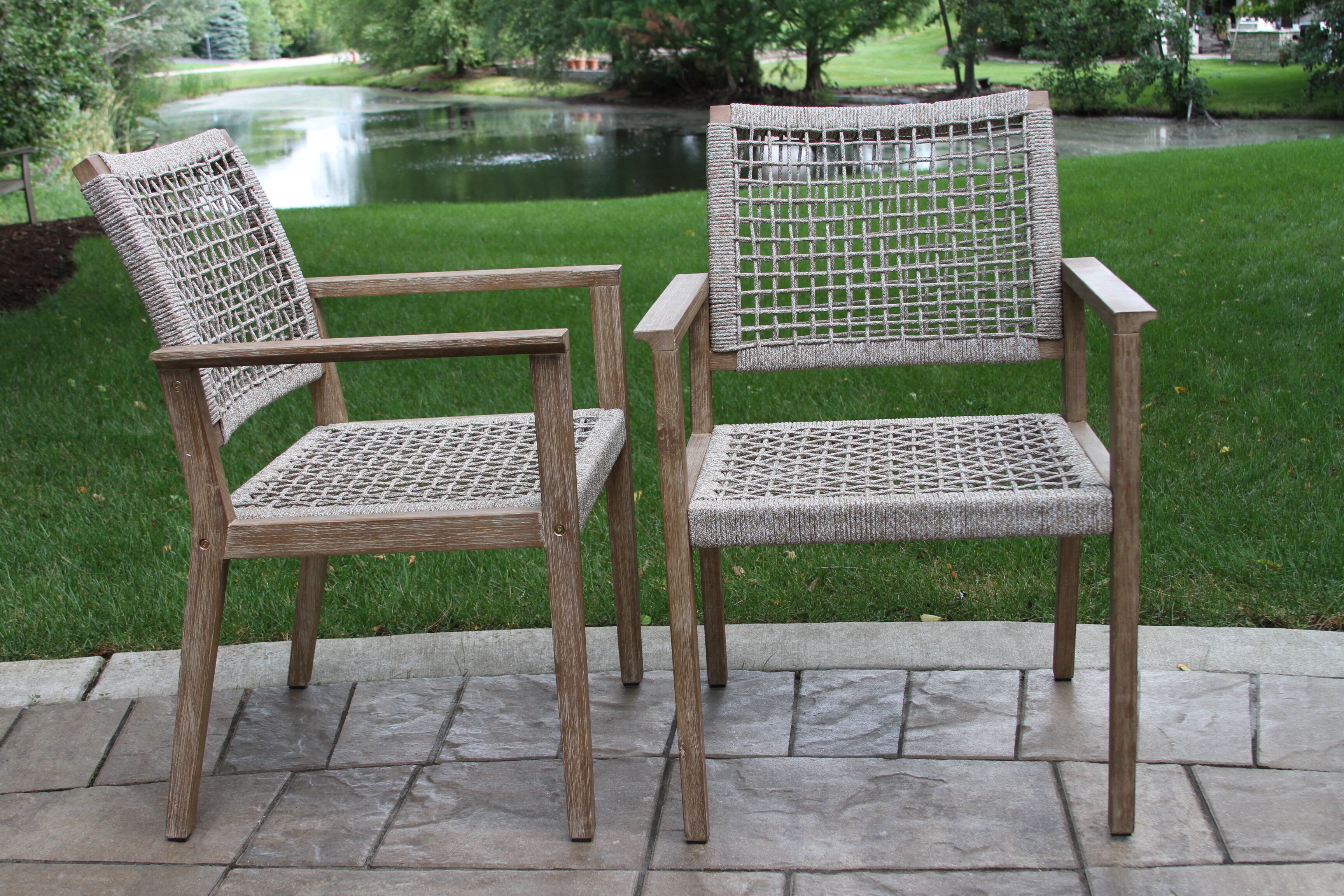 nautical rope dining chair