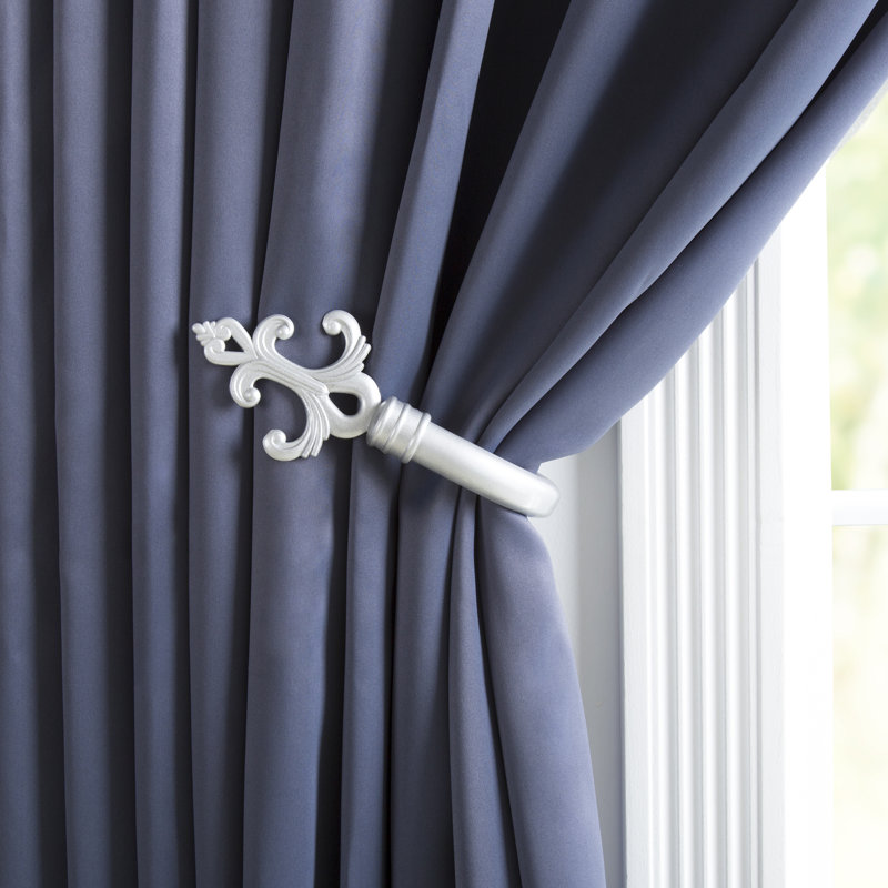Lavish Home Fleur Curtain Holdback Reviews Wayfair Fleur Curtain Holdback
