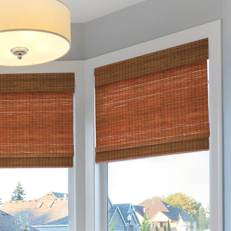 Bayou Breeze Cordless Flatweave SemiSheer Roman Shade & Reviews Wayfair