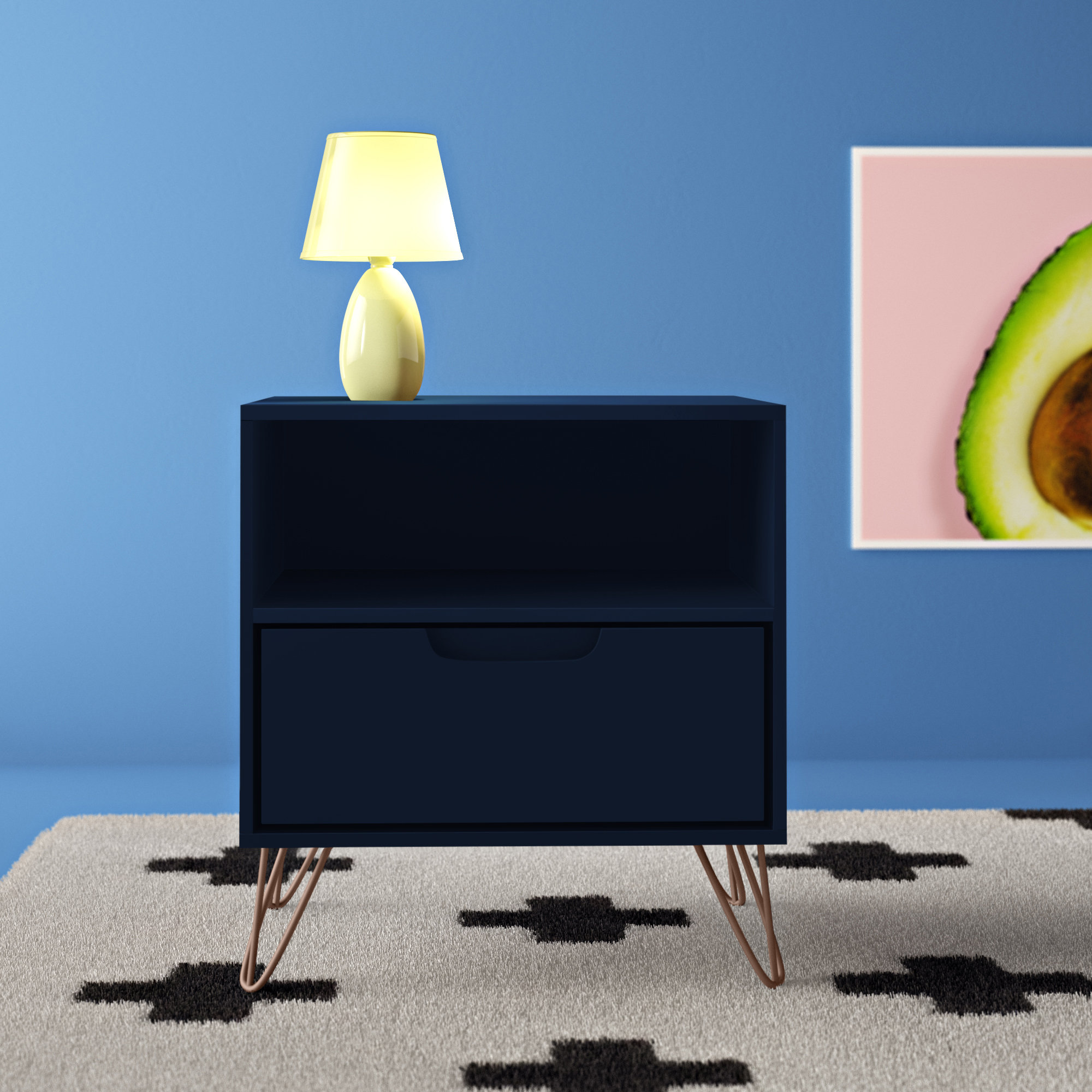 Hashtag Home Chehalis Solid + Manufactured Wood Nightstand & Reviews