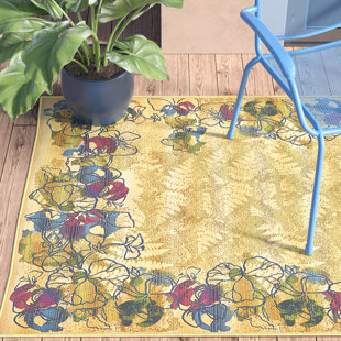 Ronda Pink/Green Indoor/Outdoor Area Rug Ebern Designs Fashion and beautiful backpack