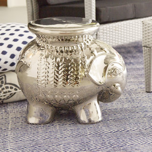 Haysi Elephant Garden Stool by Bungalow Rose