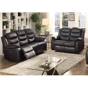 Bennett 2 Piece Leather Living Room Set by AC Pacific