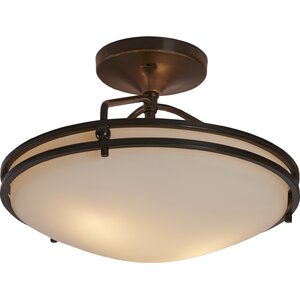 Black Birch Medium Semi Flush Mount