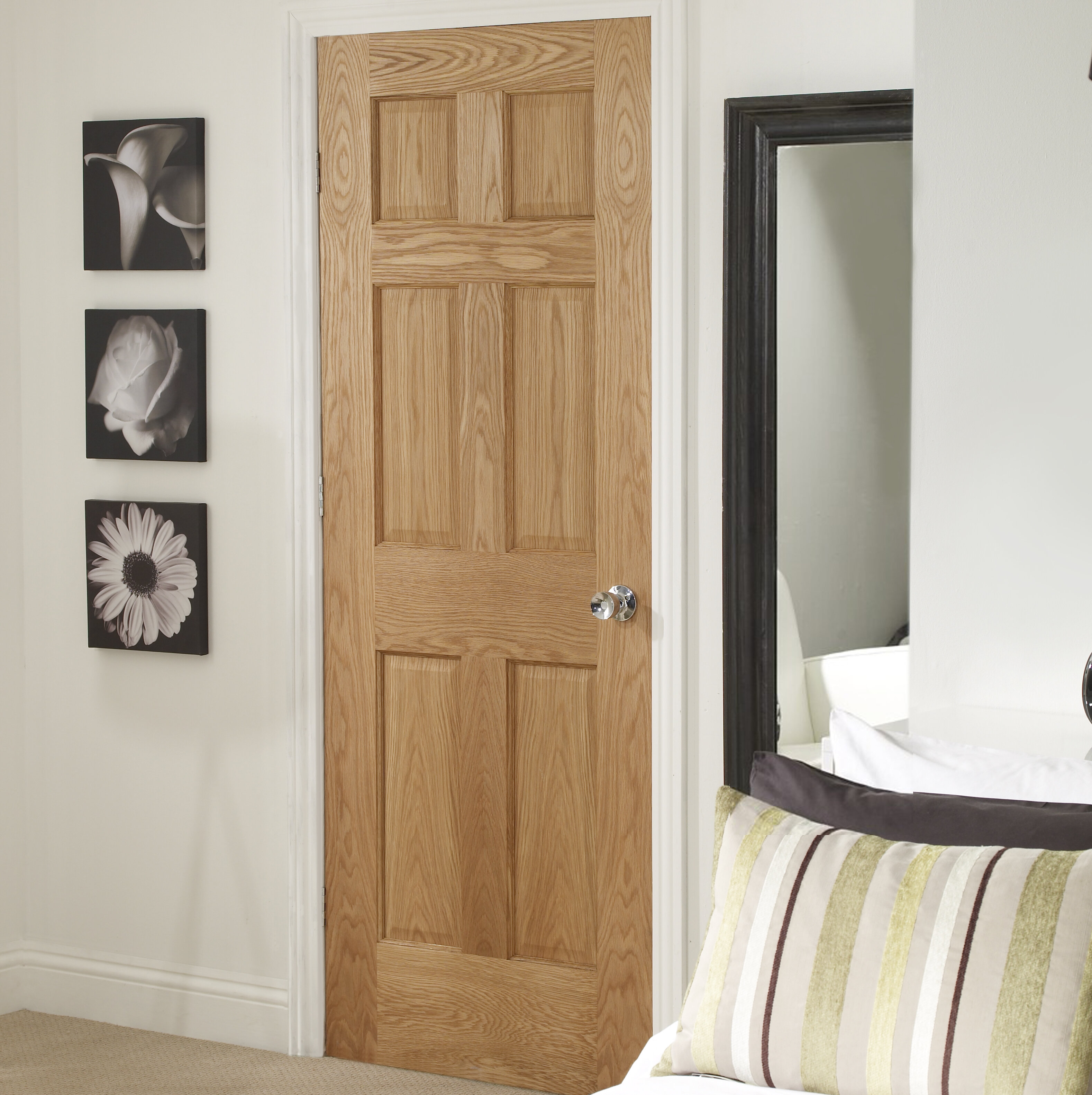 XL Joinery Internal Oak Colonial 6 Panel Fire Door | Wayfair.co.uk