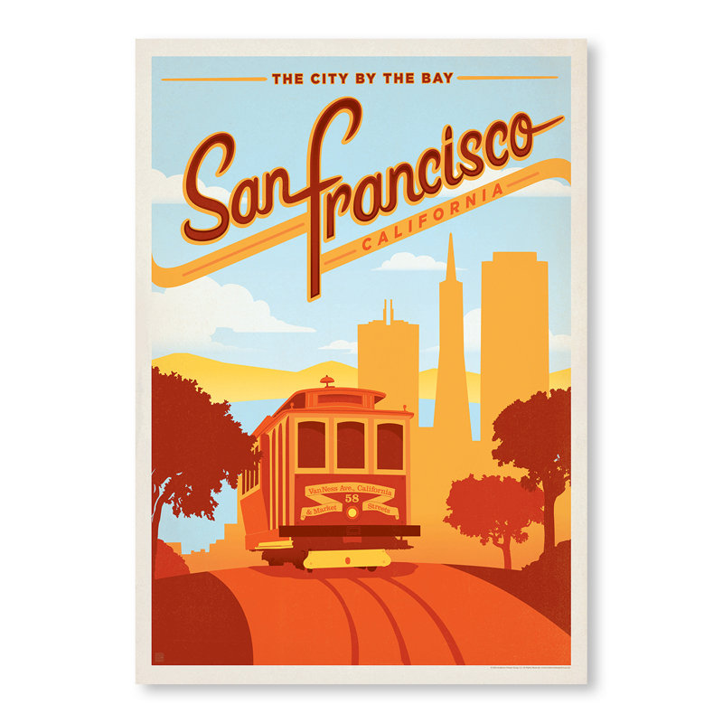 East Urban Home San Francisco Vintage Advertisement Wayfair