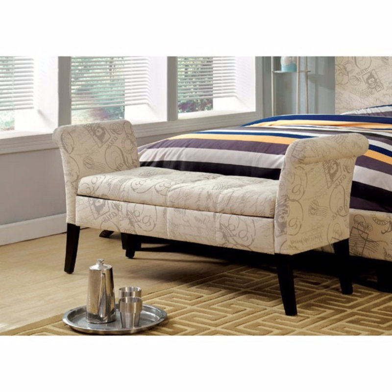 One Allium Way Araceli Upholstered Storage Bench Wayfair
