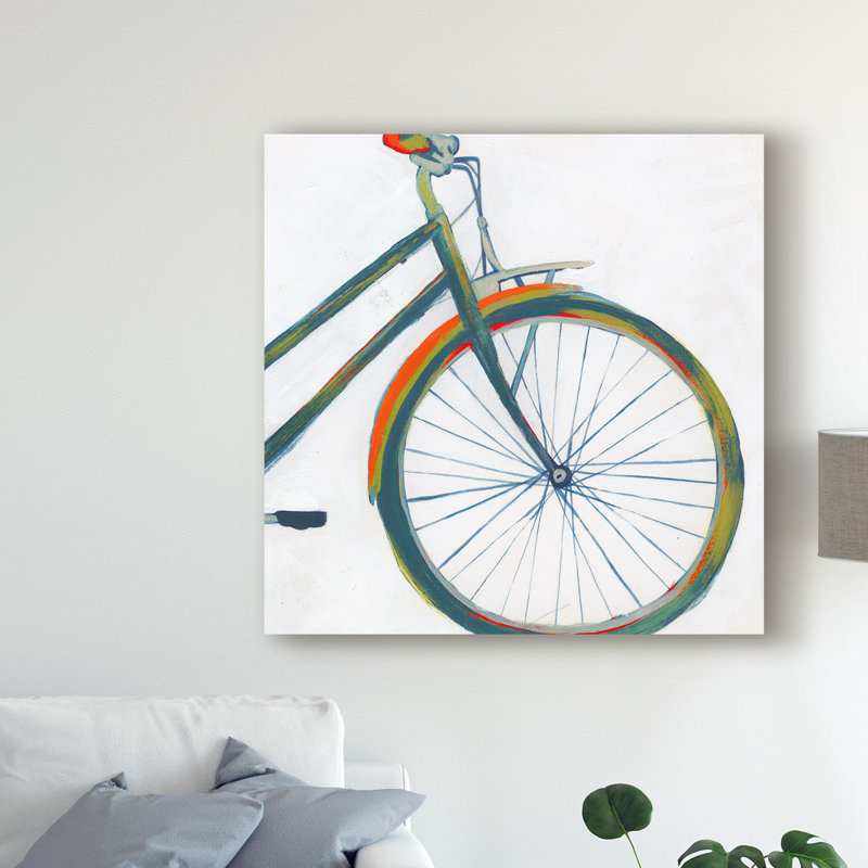 East Urban Home Bicycle Diptych Ii Acrylic Painting Print On