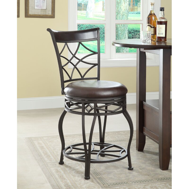 PRI Swivel Adjustable Height Bar Stool | Wayfair.ca