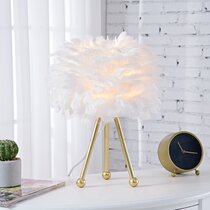 homegoods feather lamp