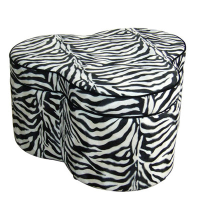 Zebra Storage Ottoman ORE Furniture