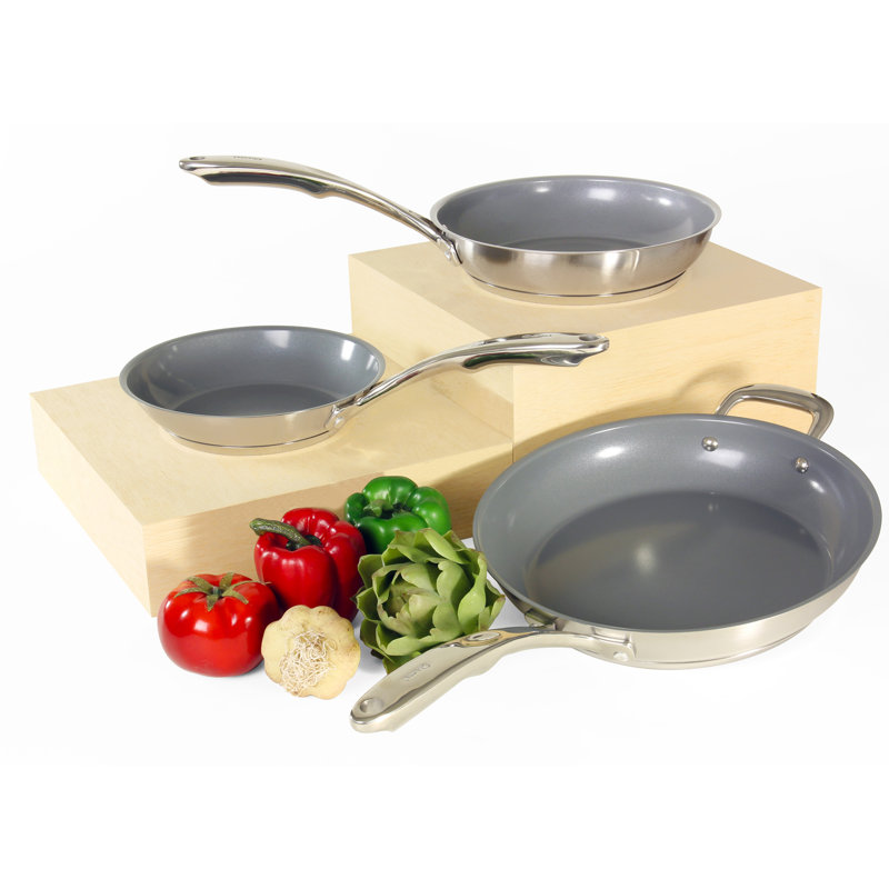 Chantal Induction 21 Steel 3 Piece Cookware Set Reviews Wayfair