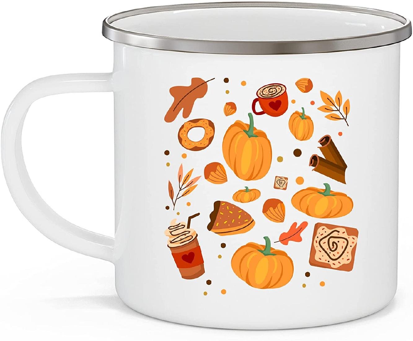Fall Tea Cup Halloween Coffee Mug Colourful Pumpkin Patch Cup Pumpkin Patch 12oz Mug Autumn Mug Thanksgiving