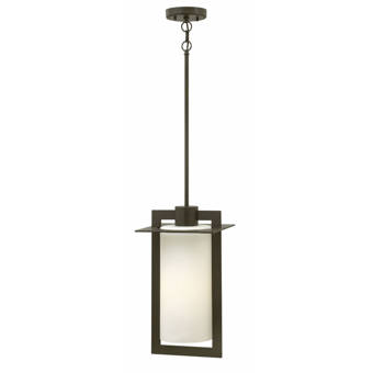 Longshore Tides Carrasquillo Black 1 Bulb Outdoor Pendant Reviews Wayfair
