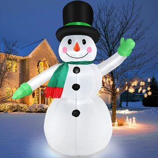 7 foot collapsible snowman