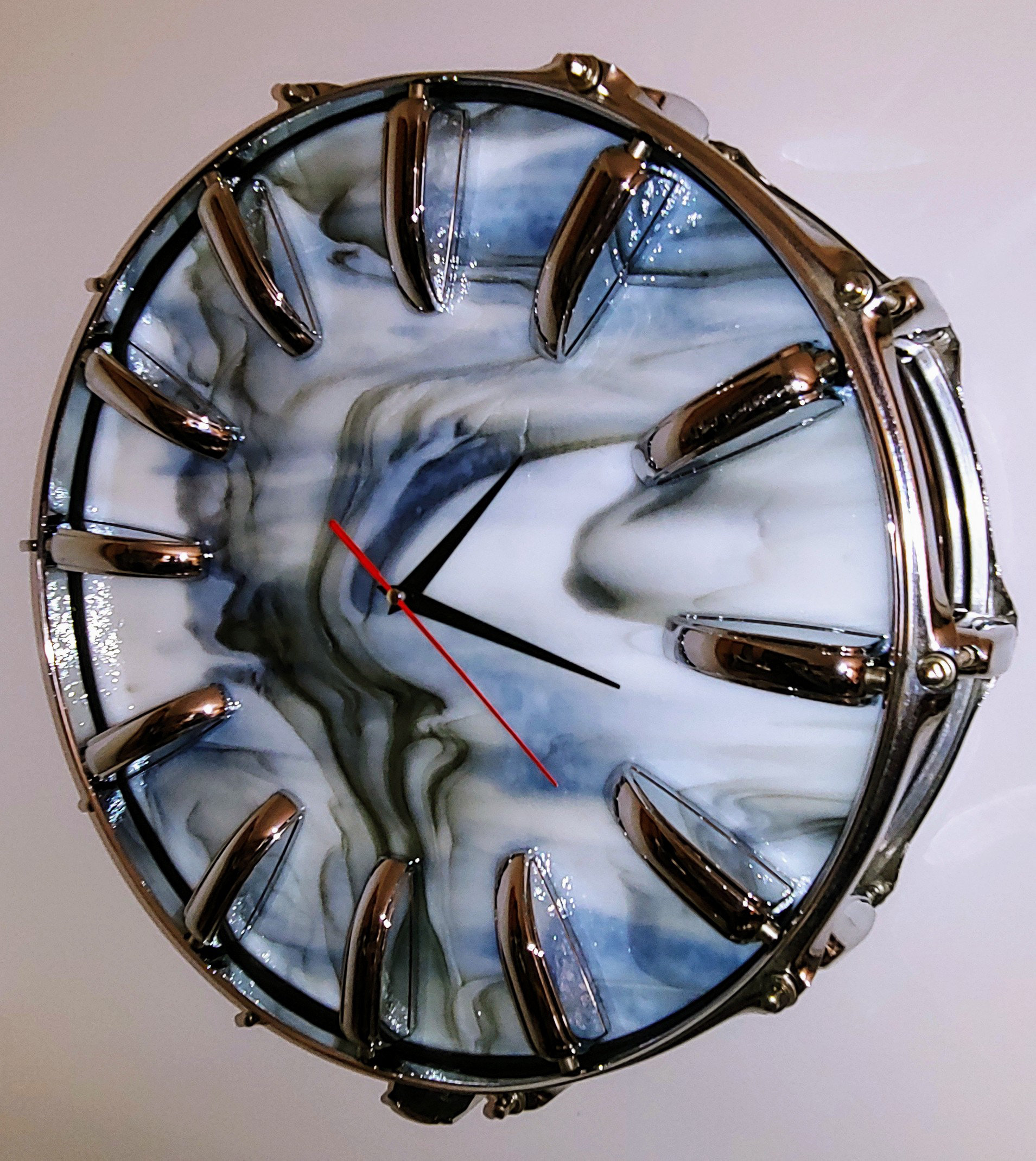 Rocking The Clock Tama Snare Drum Wall Clock 14 Art Glass Face Wayfair