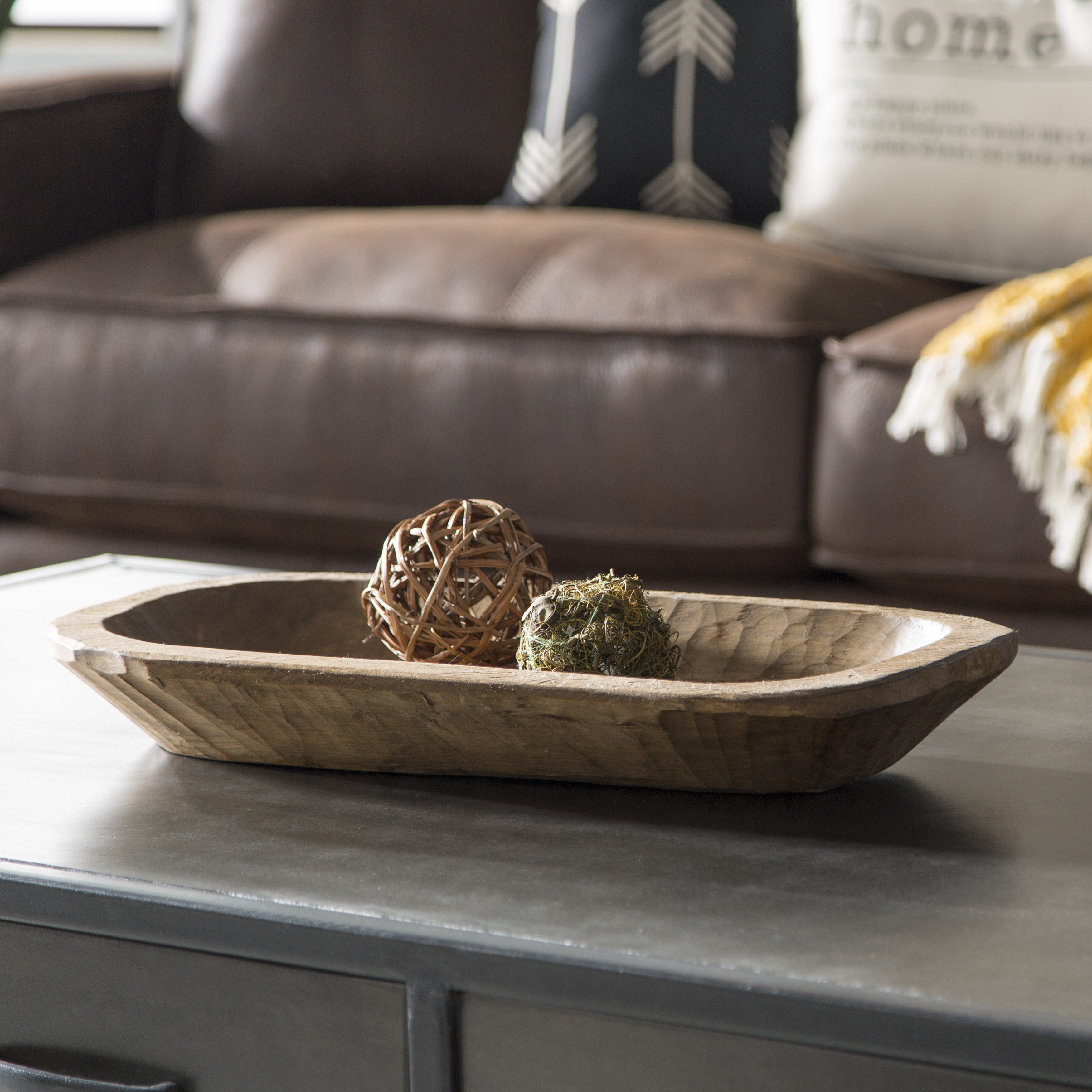 Three Posts Keysville Old Wood Dough Decorative Bowl Reviews
