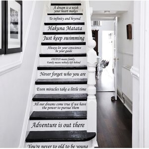 13 Steps Stairway Decal